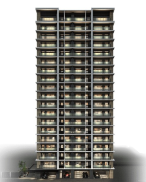 グランドパレス城野タワー　外観完成予想図2