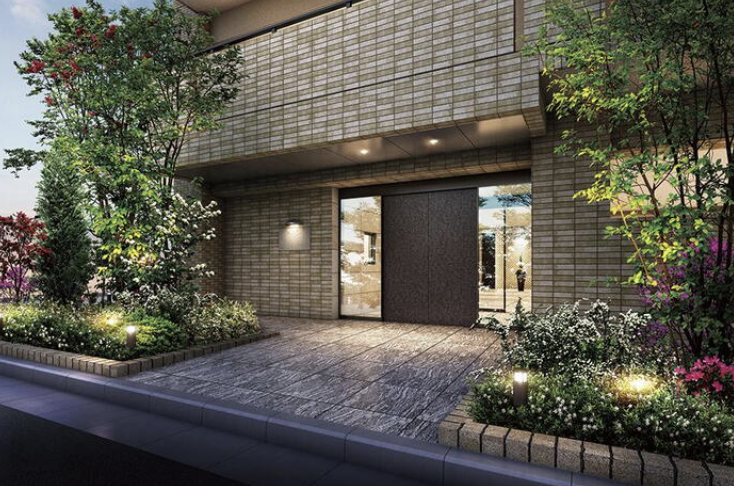 ファイル:アービンググラン 芦屋大東町 エントエランスアプローチ完成予想図.png