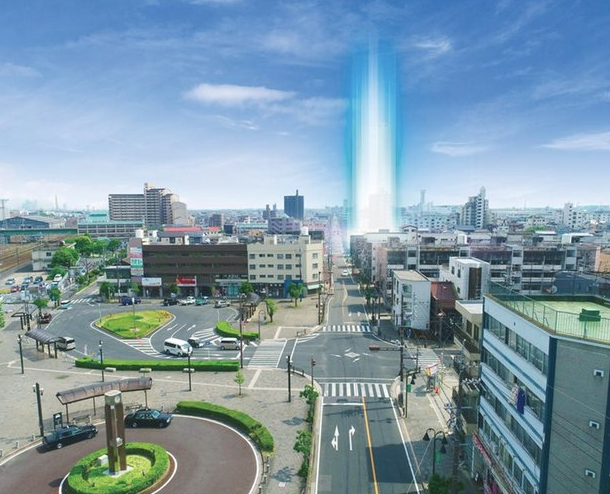 ファイル:プラセシオン稲沢駅前 周辺航空写真CG合成.png