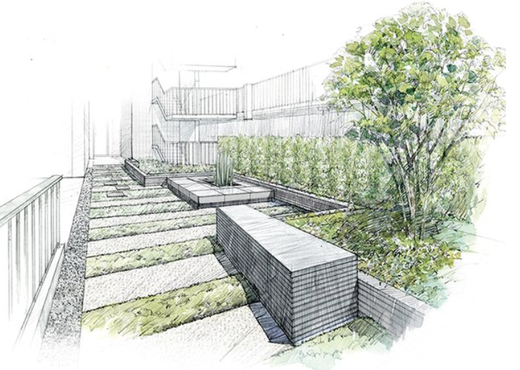 ファイル:ブランズ北千住 センターガーデンイラスト.png