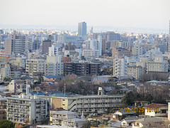 ファイル:ヴィークタワー名古屋 東別院自由が丘からの眺望(2013.1.125撮影).jpg