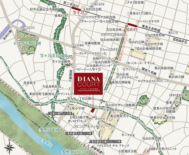 ファイル:現地案内図 尾山台170109.jpg