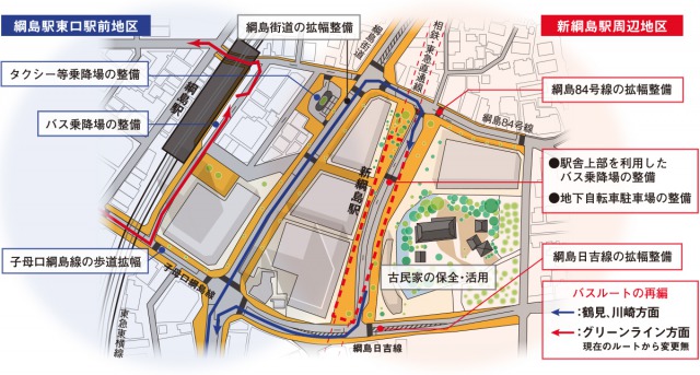 ファイル:新綱島駅周辺地図 綱島161016.jpg