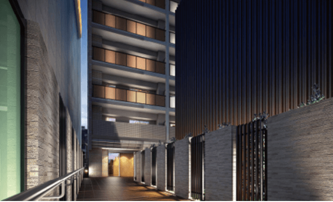 ファイル:サンクレイドル聖蹟桜ヶ丘レジデンス エントエランスアプローチ完成予想図.png