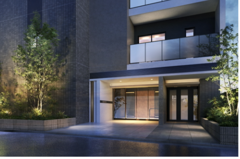 ファイル:ルジェンテ早稲田 エントエランスアプローチ完成予想図.png