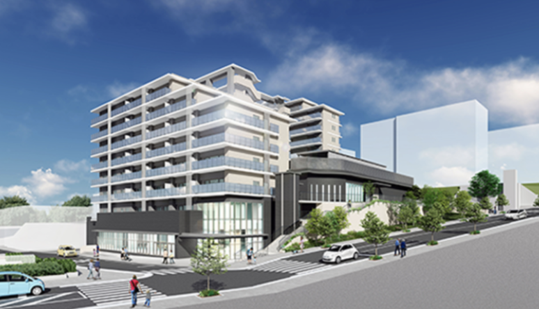 ファイル:(仮称)神戸市北鈴蘭台駅前再開発マンションプロジェクト 外観完成予想CG.png