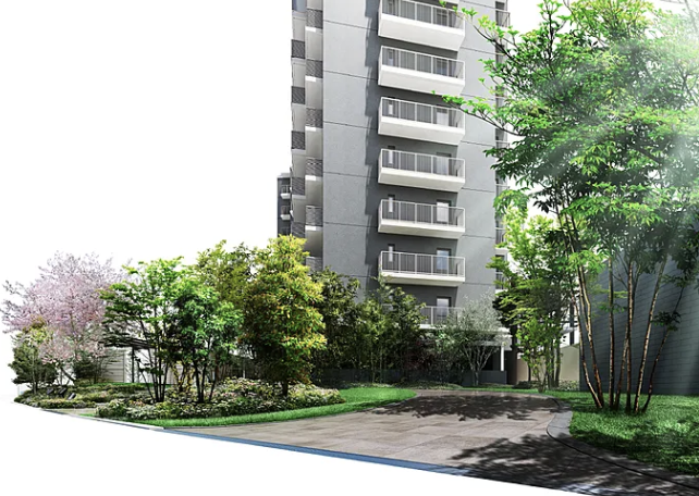 ファイル:グランドパレス堺上野芝 ザ・グランドガーデン グランドガーデン(街苑)完成予想図.png