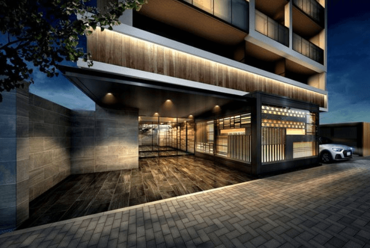 ファイル:オープンレジデンシア栄伏見 THE COURT エントエランスアプローチ完成予想図.png