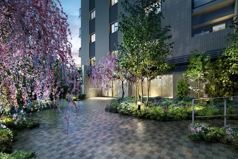 ファイル:ルネ成田サングランデ エントランスアプローチ完成予想CG.png