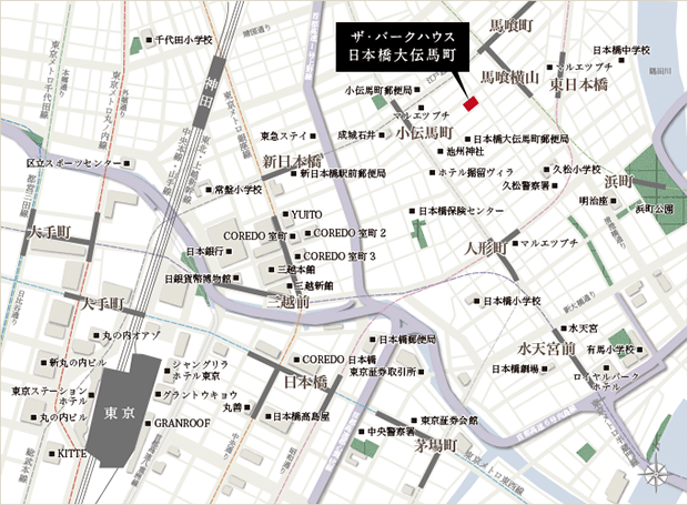 ファイル:ザ・パークハウス 日本橋大伝馬町周辺施設.gif