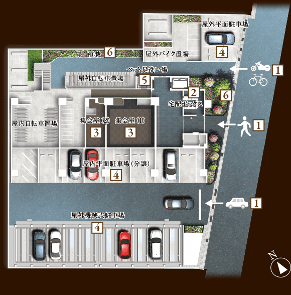 ファイル:敷地配置図 イメージイラスト 守山161030.png