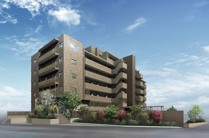 ファイル:メイツ明大寺 三島ヒルズ 外観完成予想CG2.png