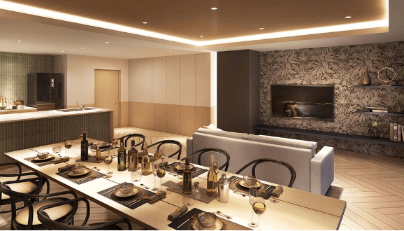 ファイル:パークホームズ伊丹稲野ガーデンスクエア パークフロント パーティサロンワンダー完成予想図.png