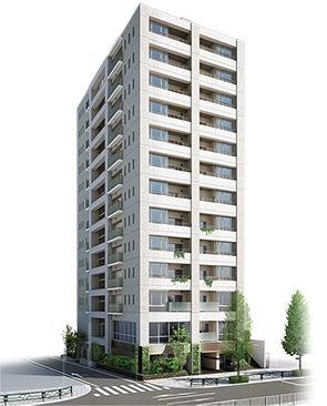 ブランズ駒込六義園外観CG