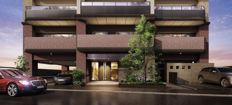 ファイル:オーヴィジョン姪浜駅北マリナテラス エントランスアプローチ完成予想図.png