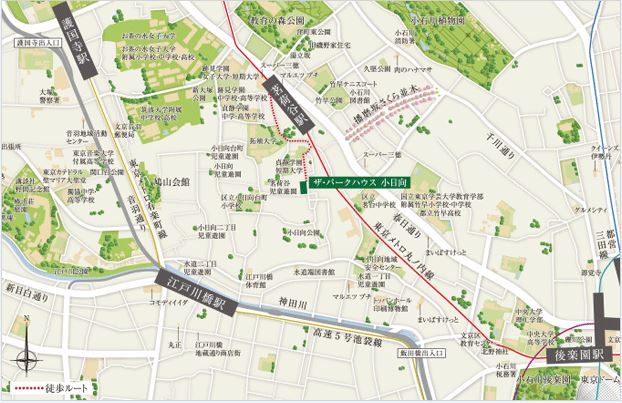 ファイル:ザ・パークハウス 小日向周辺施設.jpg