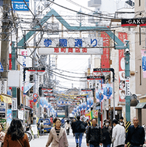 ファイル:学園通り旭町商店街(千住旭町商店街) 北千住161102.png