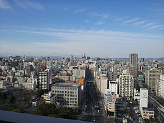 ファイル:ヴィークタワー名古屋 東別院栄方面の眺望(2013.2.10撮影).jpg