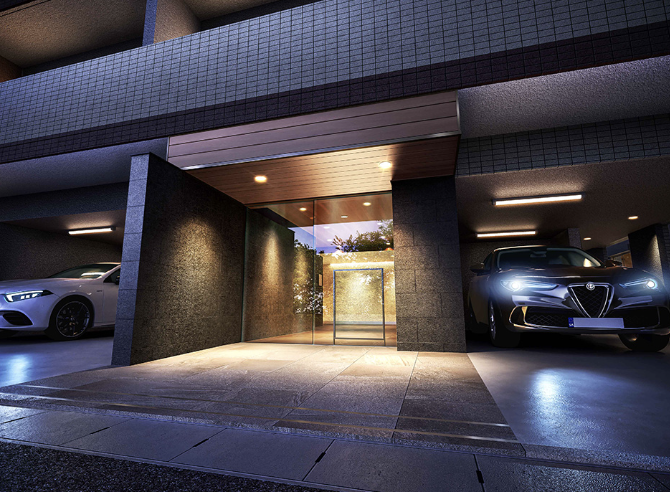 ファイル:シティインデックス行徳テラスコート エントエランスアプローチ完成予想図.png