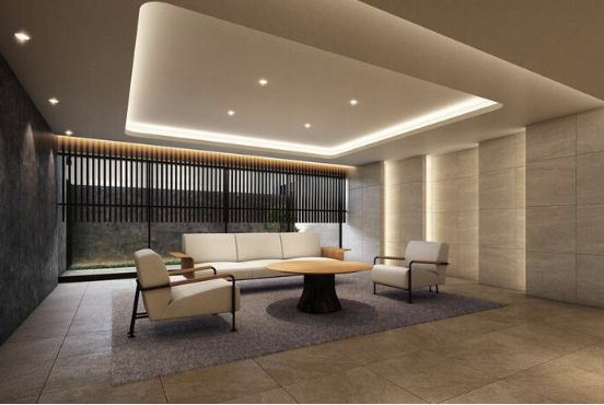 ファイル:ユニハイム エクシア樟葉 エントエランスロビー 兼 集会 完成予想図.png