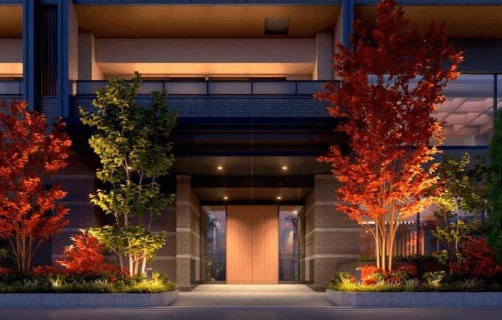 ファイル:ザ・パークハウス 富岡門前仲町 エントエランスアプローチ完成予想図.png