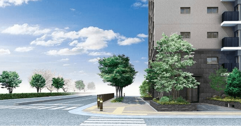 ファイル:シャルマンフジ堺駅前フロンティアテラス エントエランスアプローチ完成予想図.png