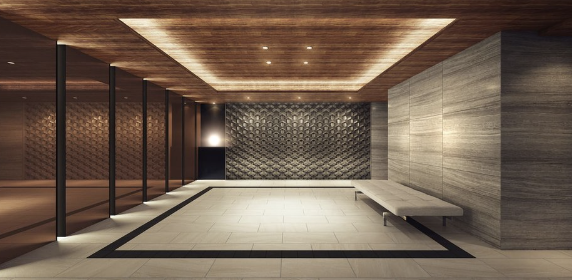 ファイル:ポレスター西新 エントエランスホール完成予想図.png