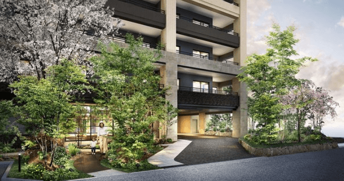 ファイル:シティガーデン小倉中井 エントランスアプローチ完成予想図.png