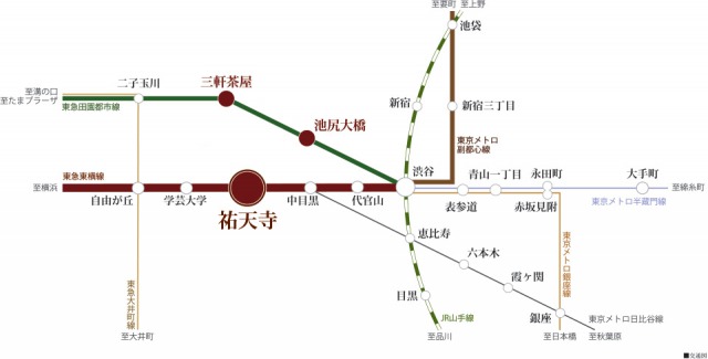 ファイル:電車 路線図 世田谷161028.jpg