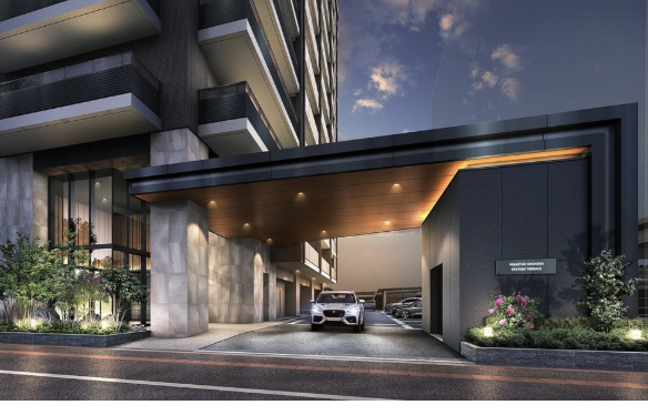 ファイル:ポレスター長岡ステーションテラス エントランスアプローチ完成予想図.png