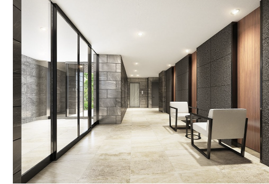 ファイル:プレサンス ロジェ 志賀本通 テラス エントエランスホール完成予想図.png