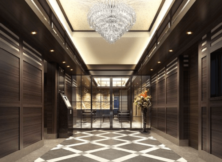 ファイル:クレアホームズ道後南ザ・レジデンス エントエランス(風除室)完成予想図.png