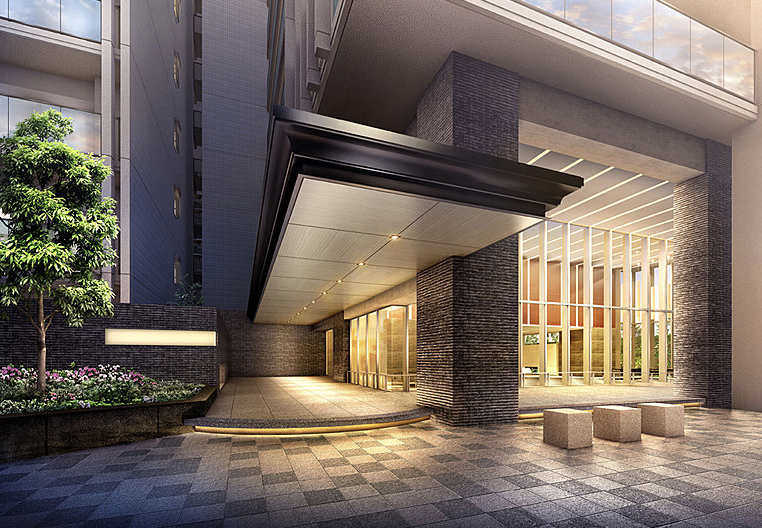 ファイル:サンメゾン新金岡レジデンシャル グランドエントランスアプローチ完成予想CG.png