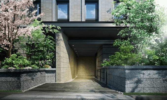 ファイル:芦屋大原町 HOUSE エントランスアプローチ完成予想図.png