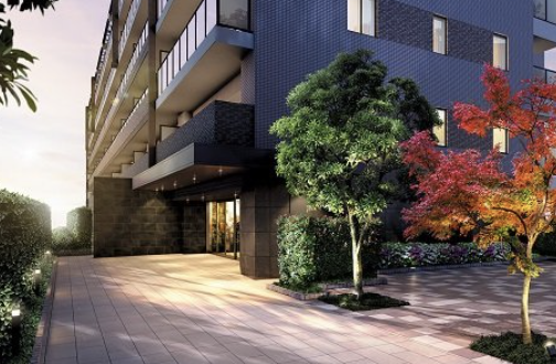 ファイル:プレシス戸田レジデンス エントランスアプローチ完成予想CG.png