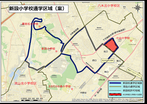 ファイル:ルフォン流山おおたかの森 新設小学校区域案.jpg