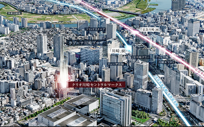 ファイル:クリオ川崎セントラルマークス 周辺写真CG合成.png