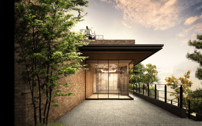 ファイル:STANCE RESIDENCE 植物園外苑 TERRACE(仮称) エントエランスアプローチ完成予想図.png