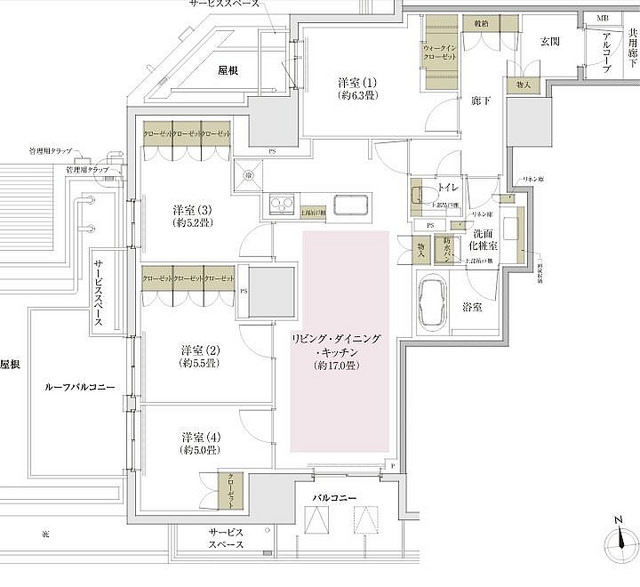 ファイル:プラウド新宿牛込柳町Urタイプ 94.66㎡.jpg