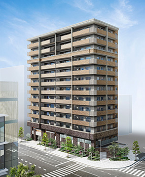 ローレルコート生駒ウエストレジデンス外観完成予想CG