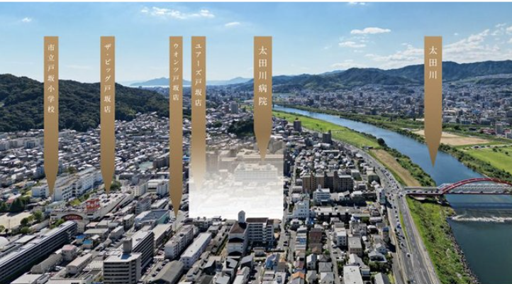 ファイル:プレディア戸坂 周辺写真CG合成.png