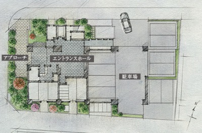 ファイル:敷地配置イラスト 本千葉161012.jpg
