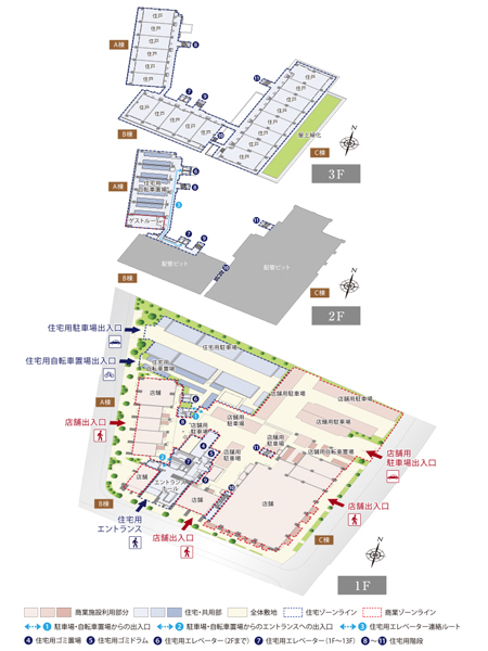 ファイル:パークホームズ千里中央ザレジデンス フロア概念図.jpg