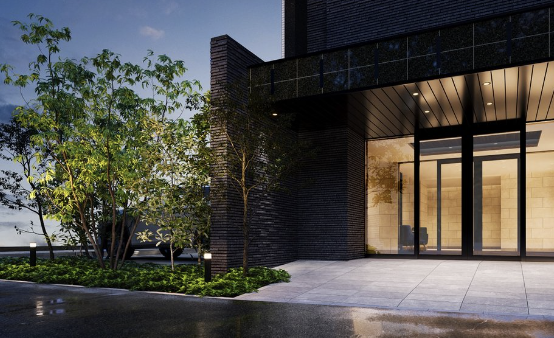 ファイル:プレサンス レイズ 千種今池 エントエランスアプローチ完成予想図.png