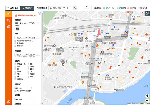 ファイル:フローレンス横川駅前プレミアムステージ 近隣賃貸状況.jpg