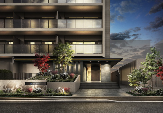 ファイル:アルファステイツ姪浜南 エントエランスアプローチ完成予想図.png