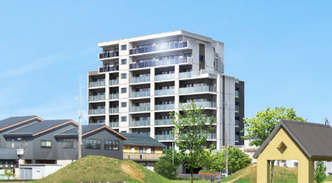 ファイル:サーパス古正寺中央公園 外観完成予想図.png