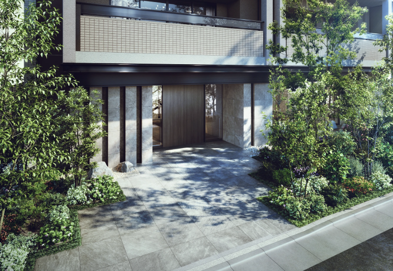 ファイル:クレヴィア石神井公園 エントエランスアプローチ完成予想図.png