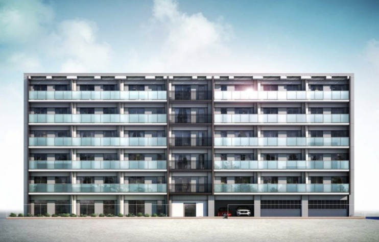 ファイル:ベルドゥムール草加金明通り 外観完成予想CG.png