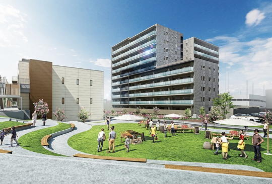 ファイル:グランクレア いいねタウン瑞穂 外観完成予想図3.png